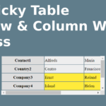 Sticky-Horizontal-Vertical-Table-Row-Column-With-Css