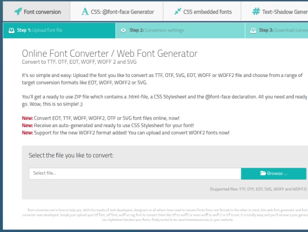 Online Font Converter-Web Font Generator