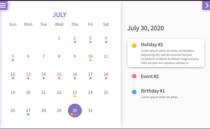 Flexible Event Calendar With Jquery Evo Calendar Jquery Plugin