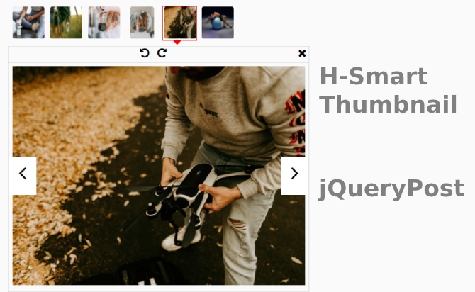 jQuery H-Smart-Thumbnail Carousel