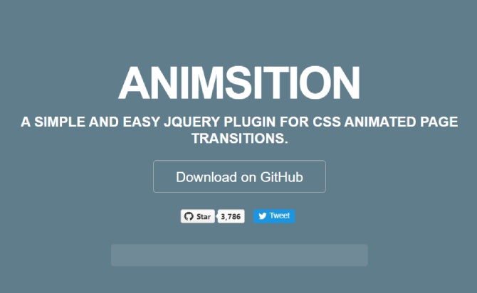 jQuery Plugin For Page Load Transition Effects - Animsition (Clickstream)