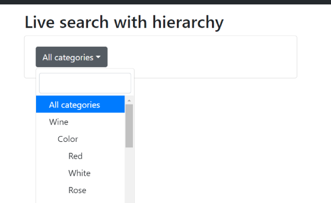 Filterable Hierarchical Select Plugin For Bootstrap - Hierarchy Select