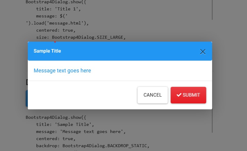 Create Dynamic Bootstrap5-4 Dialogs With JavaScript