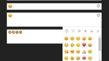 Emoji Picker For Text Fields - jQuery emoji-picker.js