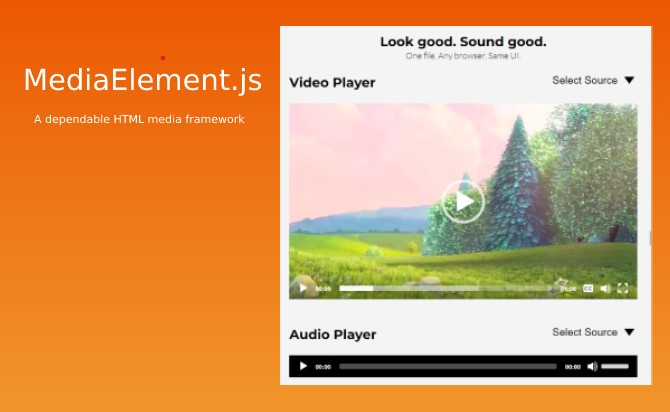 HTML5 Video and Audio Player Plugin - MediaElement