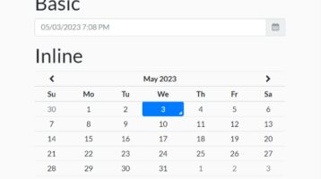 Customizable Date & Time Picker For Bootstrap 4