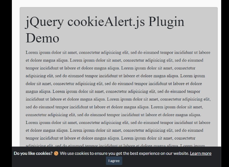 Cookie Consent Notice Plugin For Bootstrap 5-4 - cookie-Alert